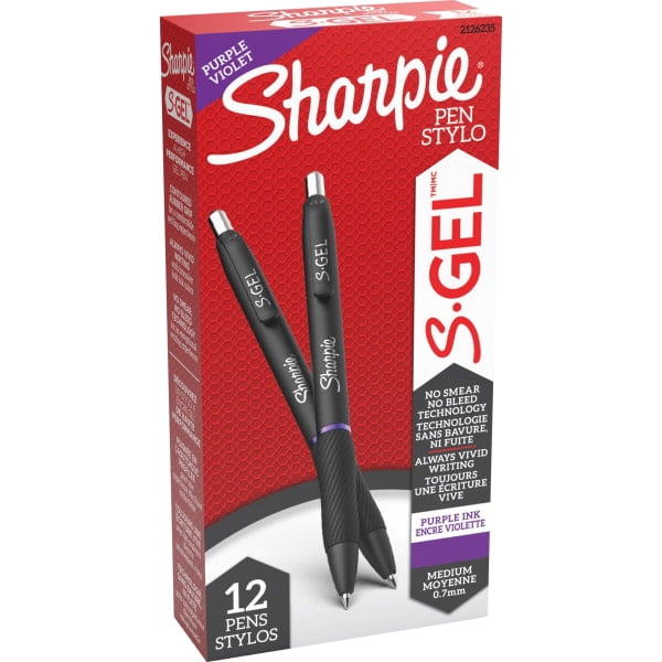 S-Gel Gel Pens 0.5mm Fine Point 1 Black Ink Gel Pen 12 Count S-Gel Gel Pens 0.5mm Fine Point 1 Black Ink Gel Pen 12 Count